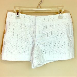 AB studio white shorts